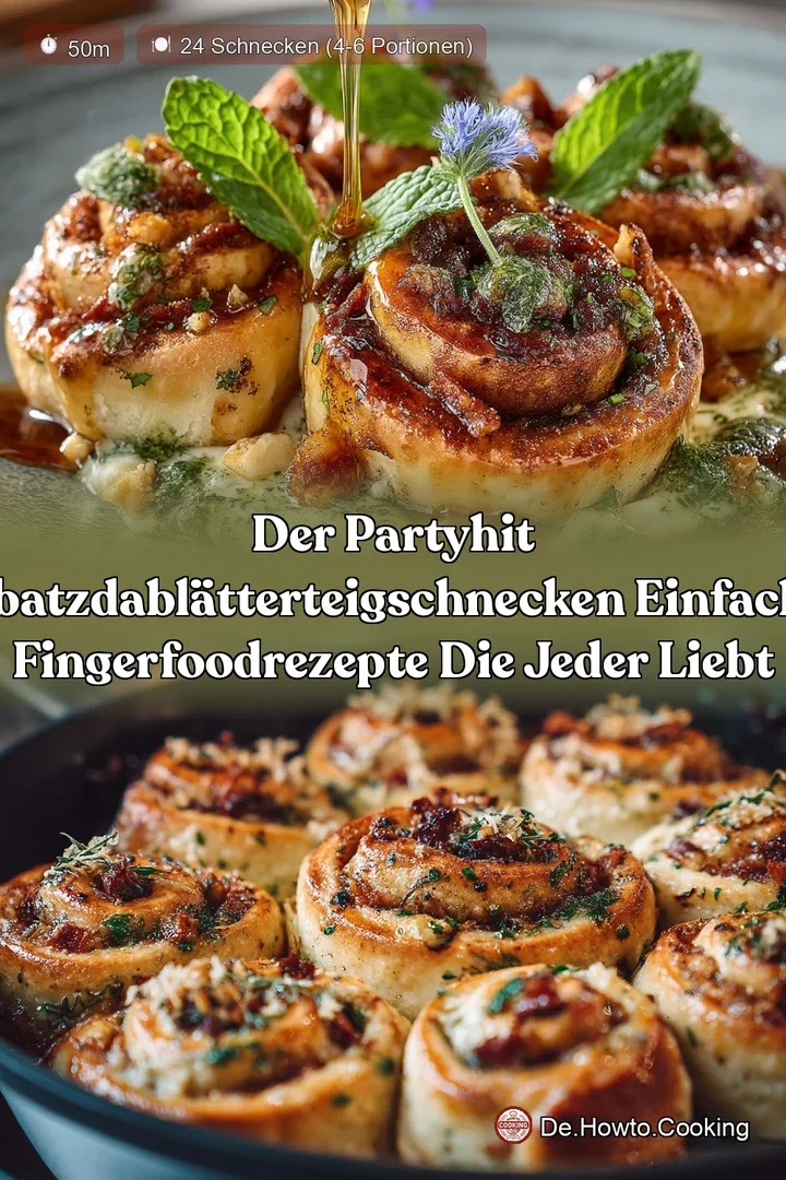 Der PartyHit ObatzdaBl&auml;tterteigSchnecken Einfache FingerfoodRezepte die jeder liebt