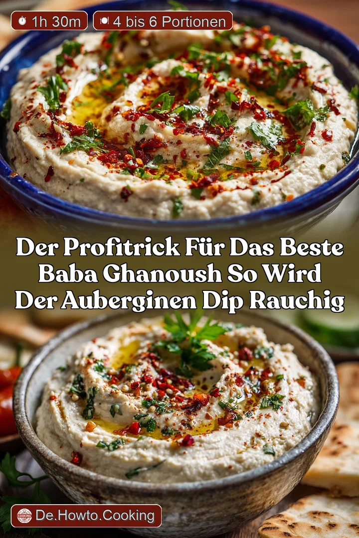 Der ProfiTrick f&uuml;r das beste Baba Ghanoush So wird der Auberginen Dip rauchig