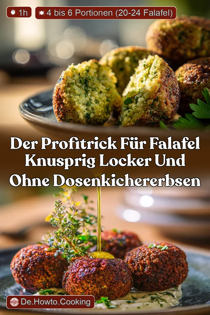 Der ProfiTrick f&uuml;r Falafel Knusprig locker und ohne Dosenkichererbsen