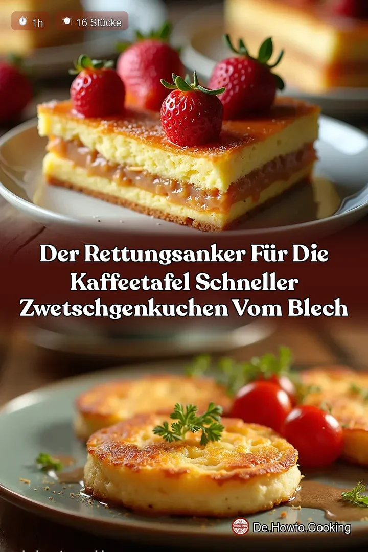 Der Rettungsanker f&uuml;r die Kaffeetafel Schneller Zwetschgenkuchen vom Blech