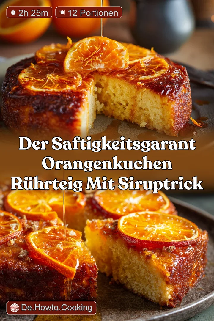 Der SaftigkeitsGarant Orangenkuchen R&uuml;hrteig mit SirupTrick