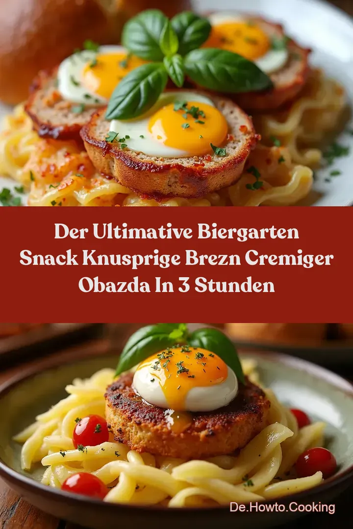 Der Ultimative Biergarten Snack Knusprige Brezn Cremiger Obazda in 3 Stunden