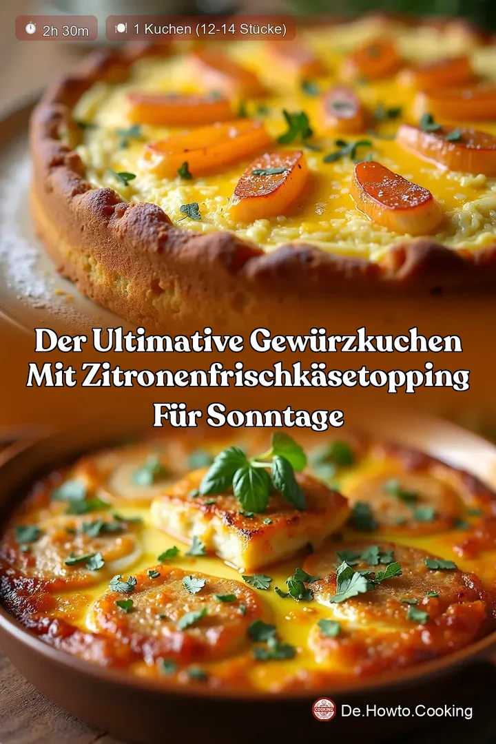Der ultimative Gew&uuml;rzkuchen mit ZitronenFrischk&auml;seTopping f&uuml;r Sonntage
