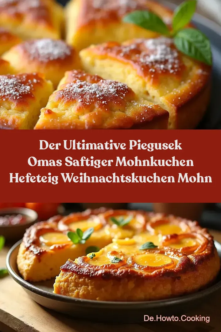 Der ULTIMATIVE Piegusek Omas Saftiger Mohnkuchen Hefeteig Weihnachtskuchen Mohn