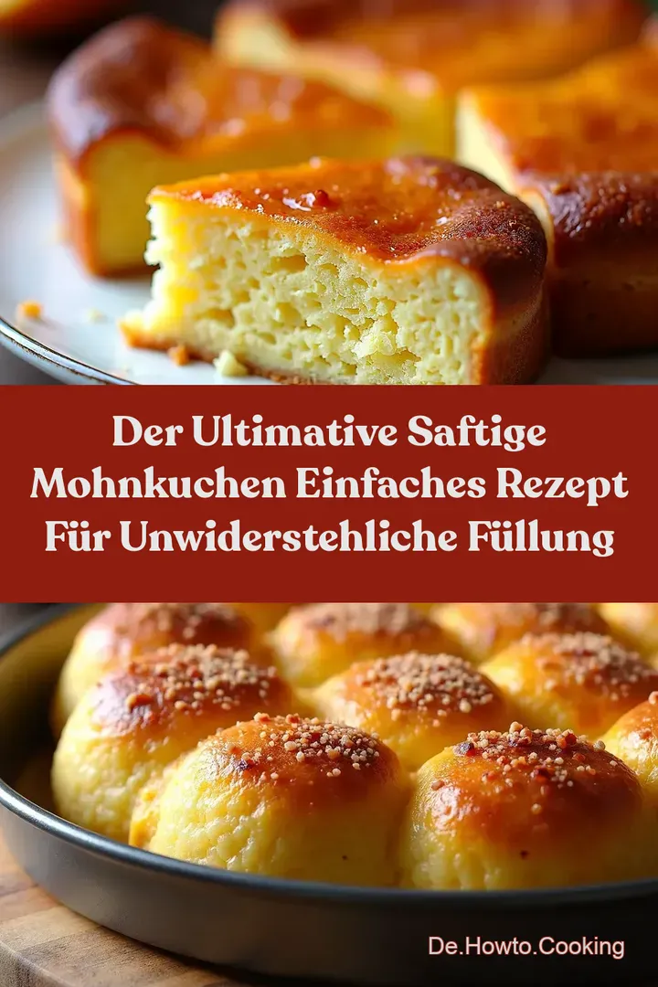 Der Ultimative Saftige Mohnkuchen Einfaches Rezept f&uuml;r unwiderstehliche F&uuml;llung