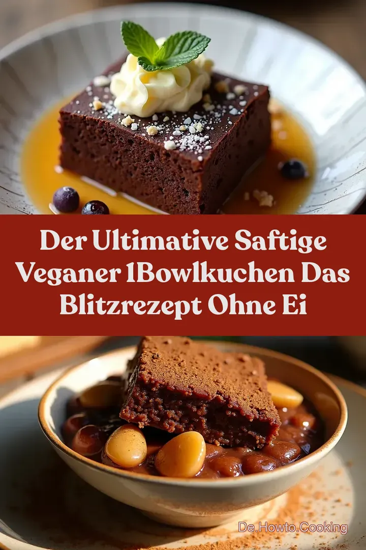 Der Ultimative Saftige Veganer 1BowlKuchen Das Blitzrezept Ohne Ei