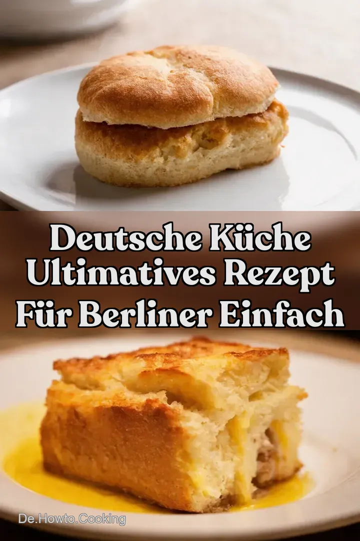 Deutsche K&uuml;che Ultimatives Rezept F&uuml;r Berliner einfach