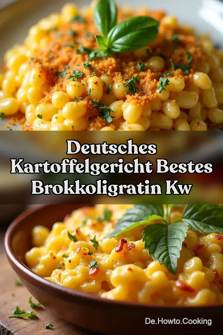 Deutsches Kartoffelgericht Bestes BrokkoliGratin kw