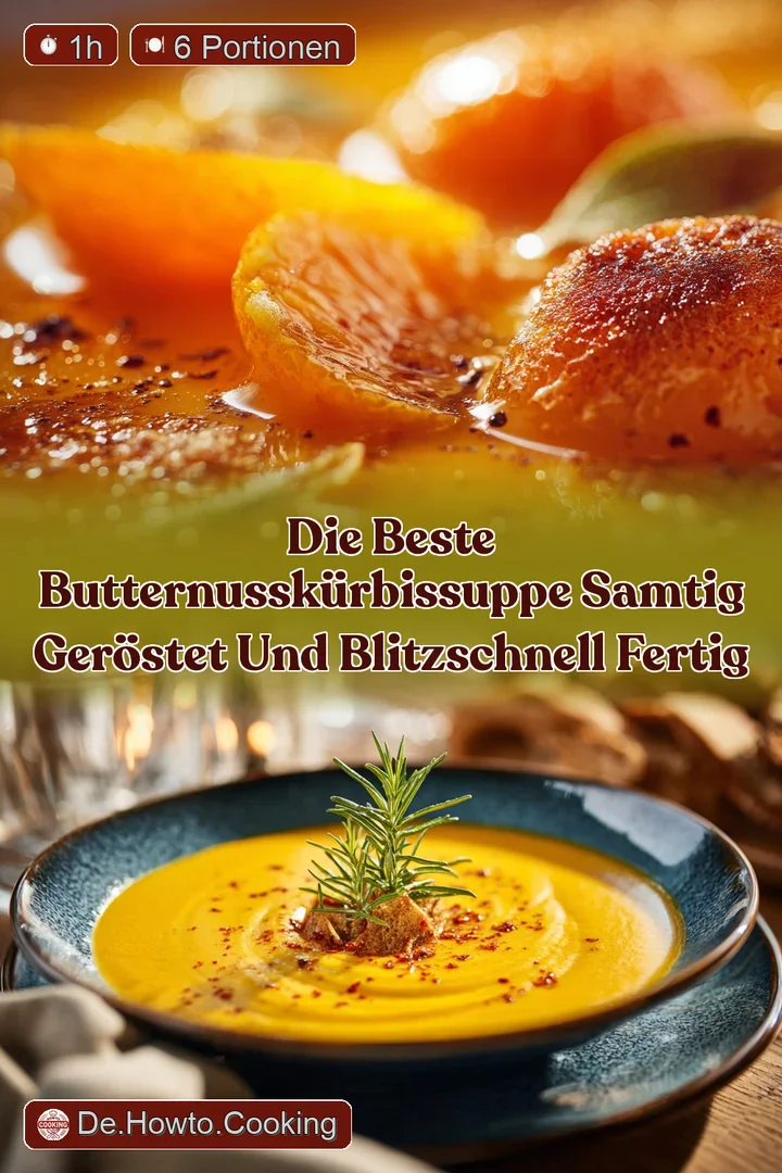 Die beste Butternussk&uuml;rbissuppe Samtig ger&ouml;stet und blitzschnell fertig
