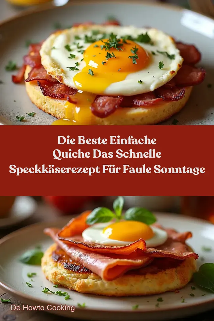 Die Beste Einfache Quiche Das Schnelle SpeckKäseRezept für Faule Sonntage