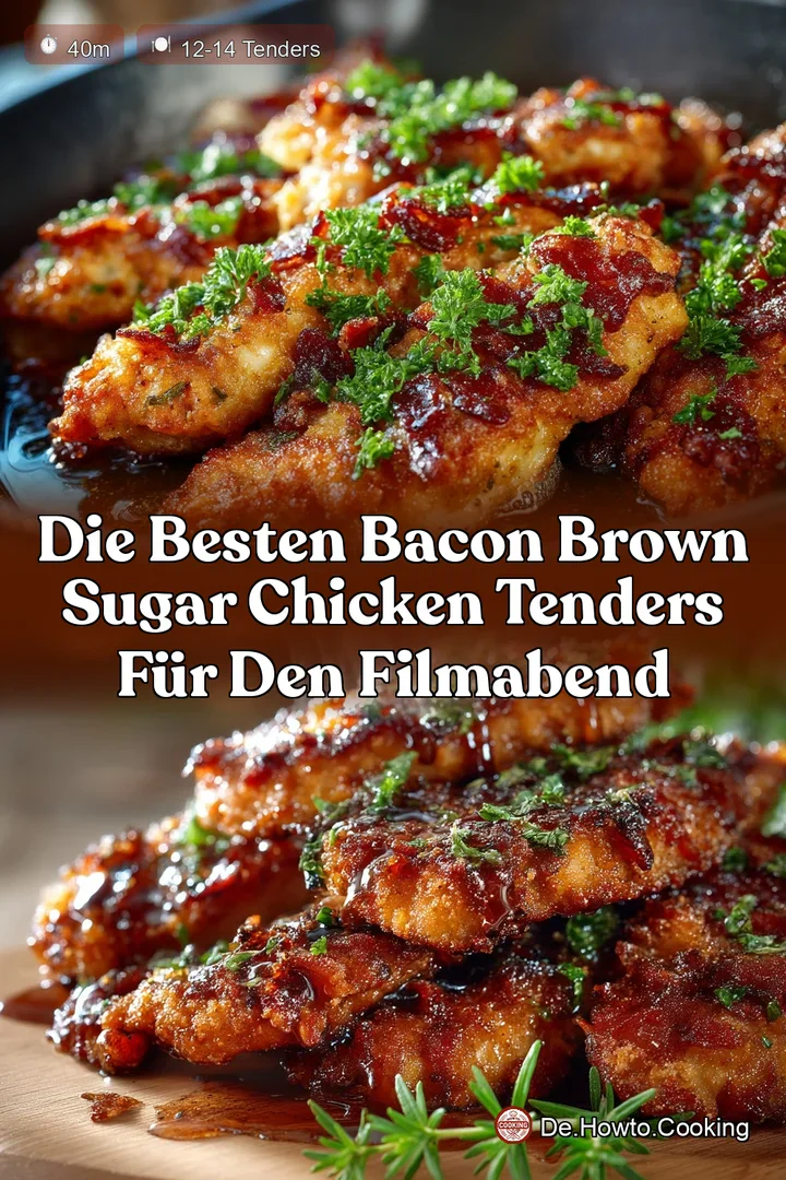 Die besten Bacon Brown Sugar Chicken Tenders für den Filmabend