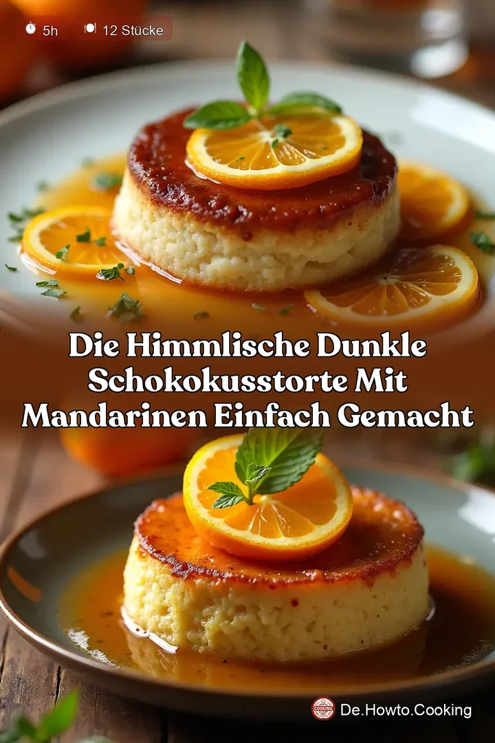 Die Himmlische Dunkle Schokokusstorte mit Mandarinen Einfach gemacht