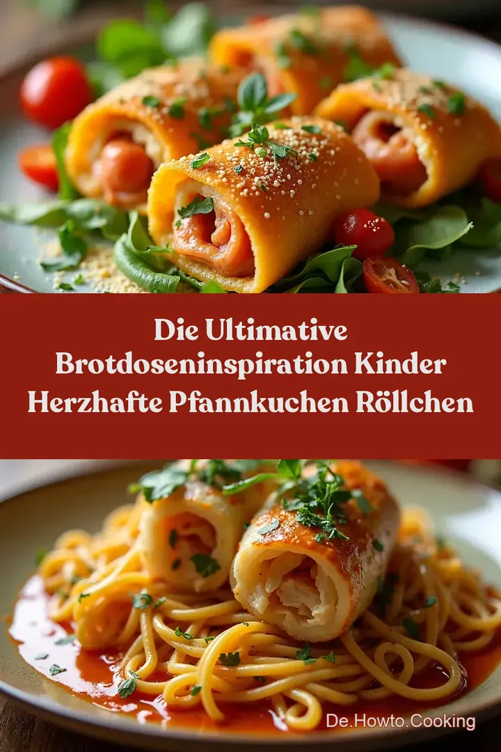 Die ULTIMATIVE BrotdosenInspiration Kinder Herzhafte Pfannkuchen Röllchen
