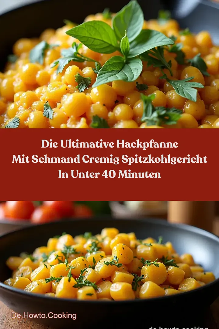 Die Ultimative Hackpfanne mit Schmand Cremig SpitzkohlGericht in unter 40 Minuten