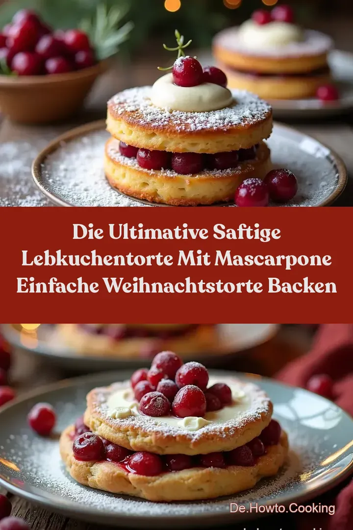Die Ultimative Saftige Lebkuchentorte mit Mascarpone Einfache Weihnachtstorte backen