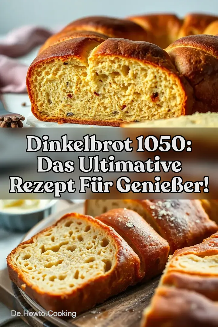 Dinkelbrot 1050: Das ultimative Rezept f&uuml;r Genie&szlig;er!