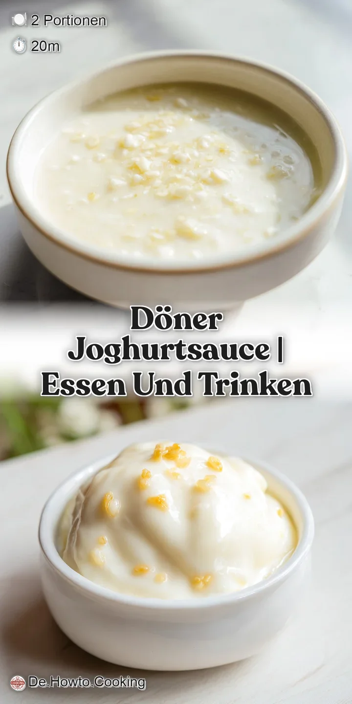 Detailaufnahme einer s&auml;migen, wei&szlig;en Sauce mit fein gehackten gr&uuml;nen Kr&auml;utern und einer glatten, cremigen Textur.