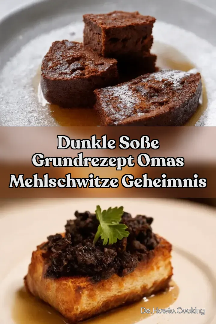 Dunkle So&szlig;e Grundrezept Omas Mehlschwitze Geheimnis