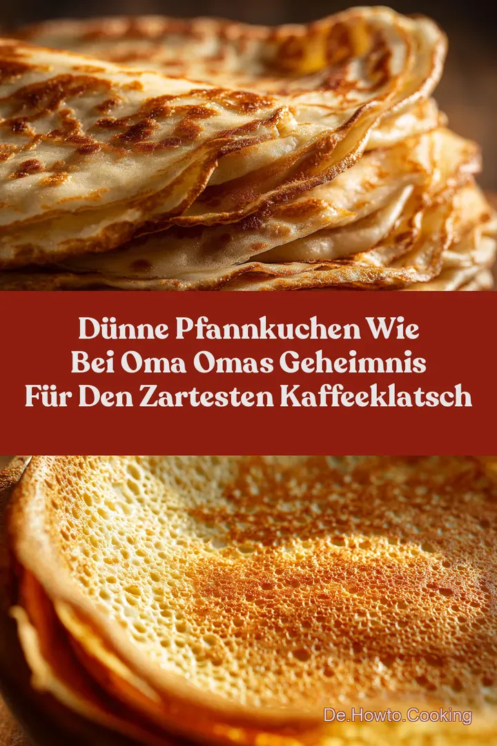 D&uuml;nne Pfannkuchen wie bei Oma Omas Geheimnis f&uuml;r den zartesten Kaffeeklatsch