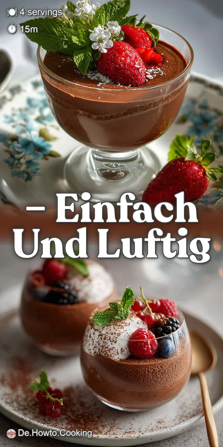 Close-up of a spoonful of velvety chocolate mousse, revealing its smooth, airy texture and intense dark color. Tempting an...