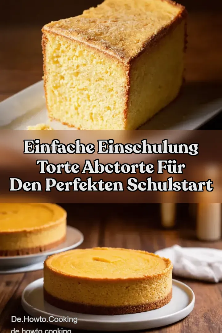 Einfache Einschulung Torte ABCTorte f&uuml;r den perfekten Schulstart
