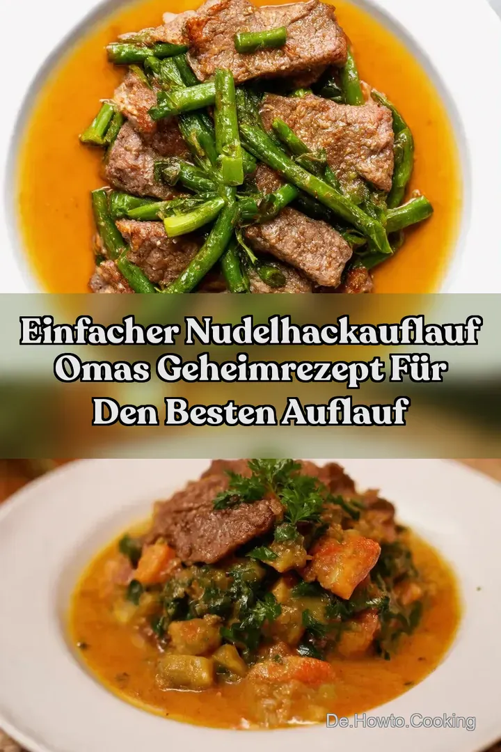 Einfacher Nudelhackauflauf Omas Geheimrezept für den Besten Auflauf