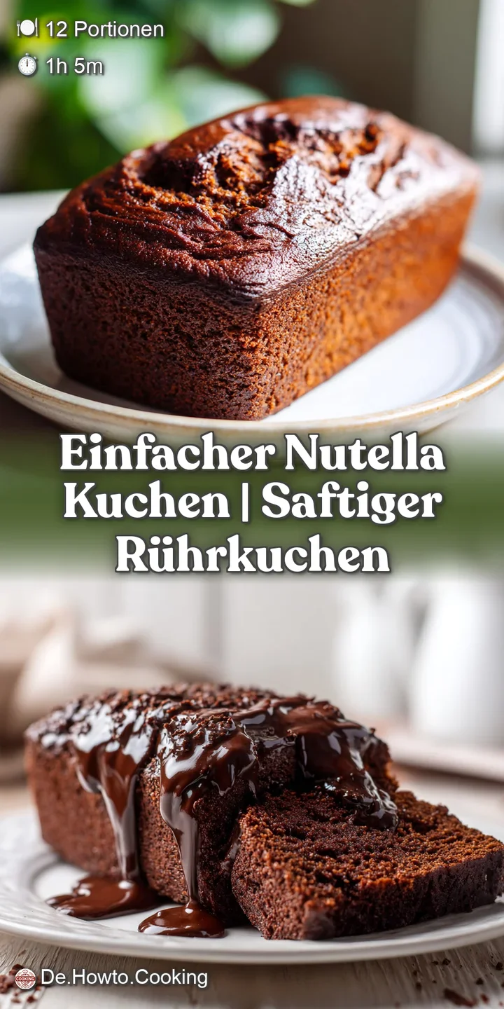 Close-up of a moist, baked pastry swirled with dark Nutella. Visible air pockets suggest a light, airy crumb.