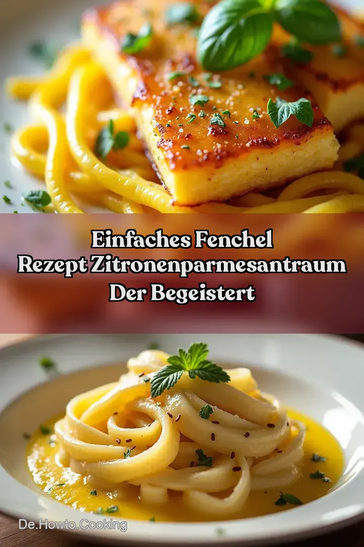 Einfaches Fenchel Rezept ZitronenParmesanTraum der begeistert