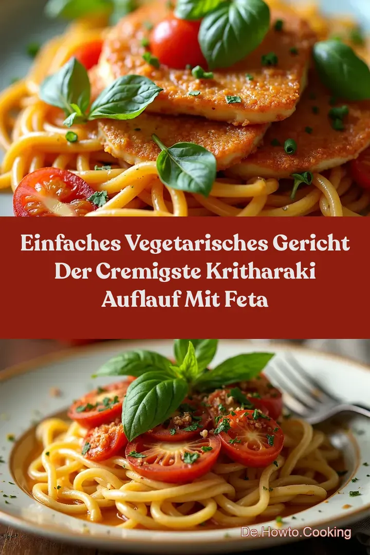 Einfaches Vegetarisches Gericht Der Cremigste Kritharaki Auflauf mit Feta