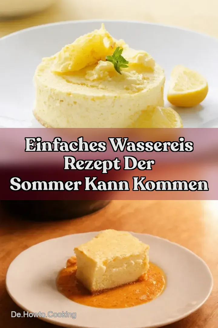Einfaches Wassereis Rezept Der Sommer kann kommen