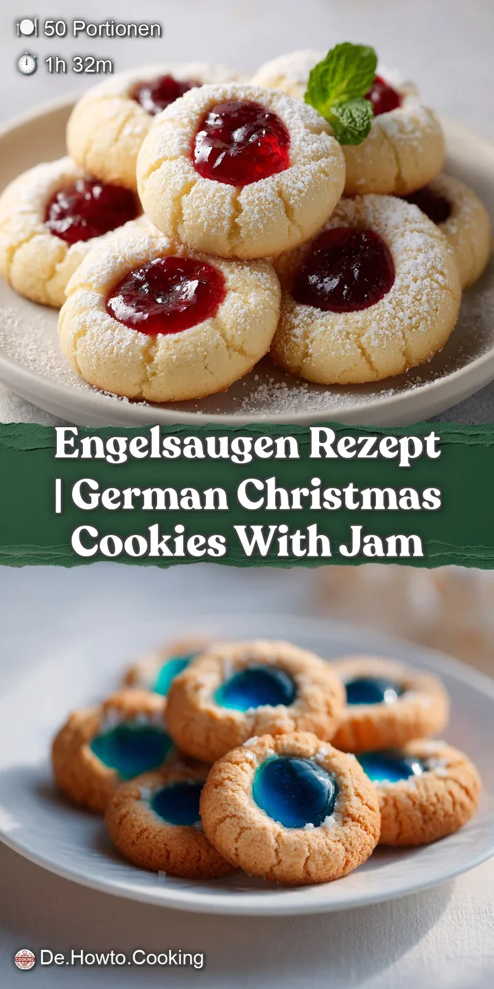 A close-up of a soft, crumbly cookie with a glistening ruby-red jam filling, highlighting its tender texture.