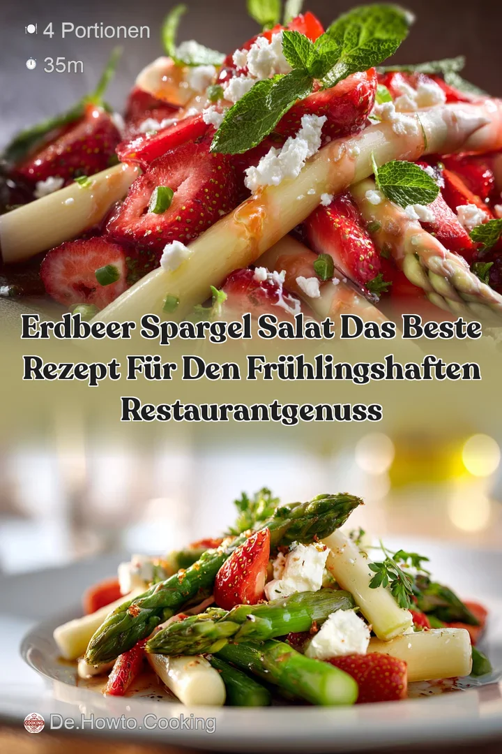 Erdbeer Spargel Salat Das beste Rezept f&uuml;r den fr&uuml;hlingshaften RestaurantGenuss