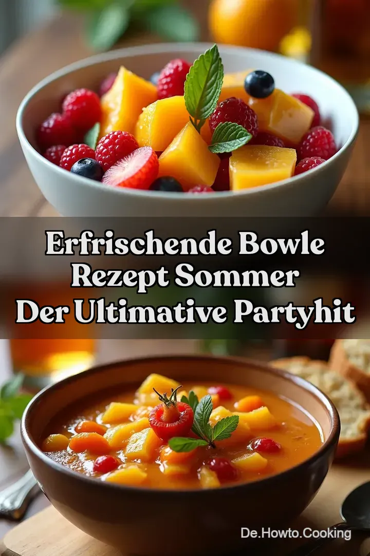 Erfrischende Bowle Rezept Sommer Der ultimative PartyHit