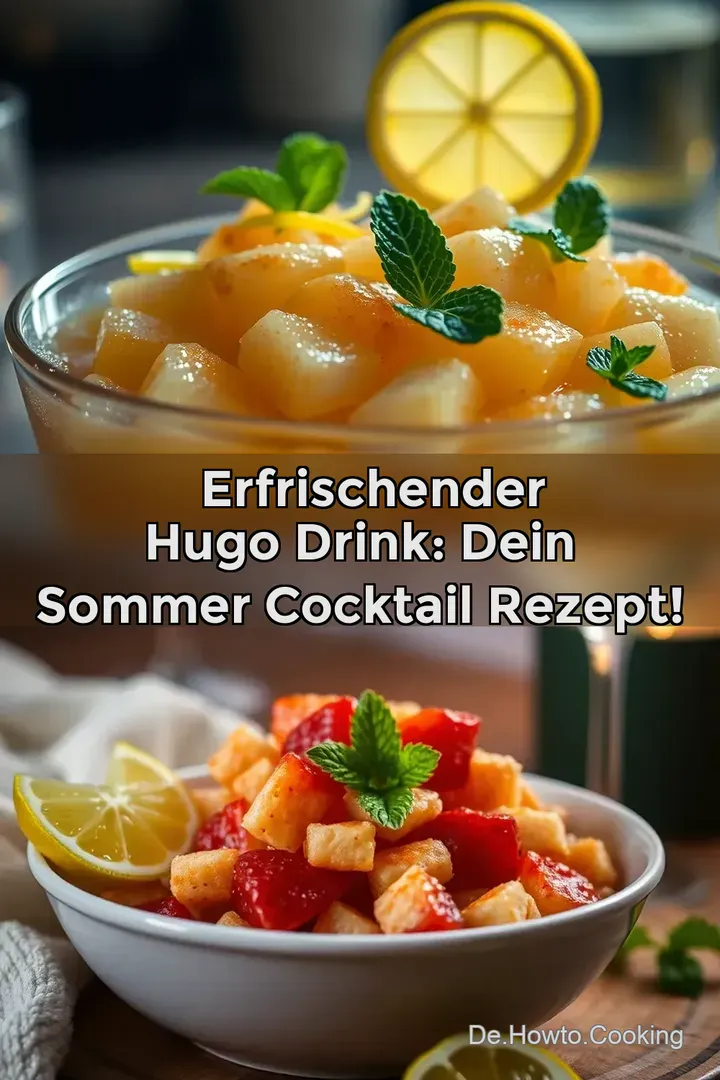 🌺 Erfrischender Hugo Drink: Dein Sommer Cocktail Rezept!