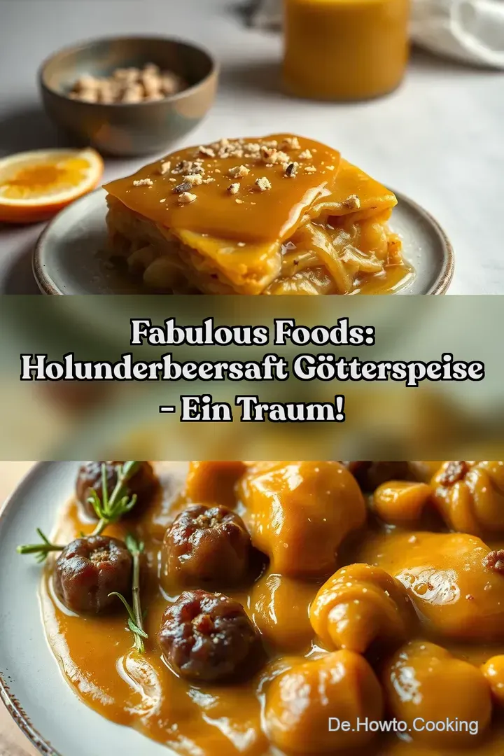 Fabulous Foods: Holunderbeersaft G&ouml;tterspeise - Ein Traum!