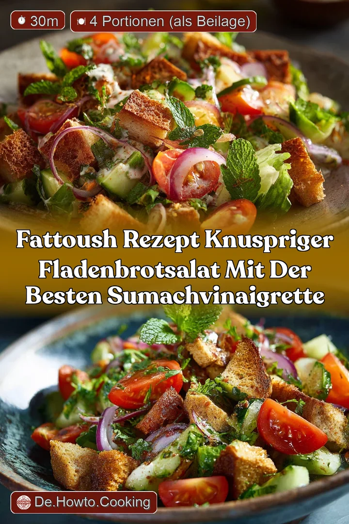 Fattoush Rezept Knuspriger FladenbrotSalat mit der besten SumachVinaigrette