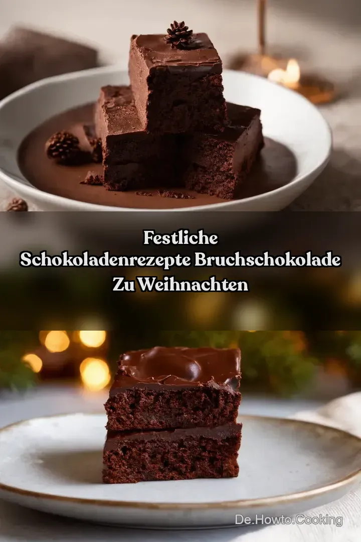 Festliche Schokoladenrezepte Bruchschokolade Zu Weihnachten