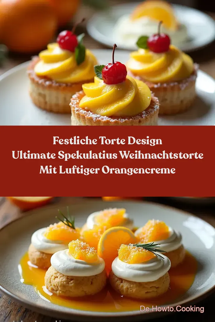 Festliche Torte Design Ultimate Spekulatius Weihnachtstorte mit luftiger Orangencreme