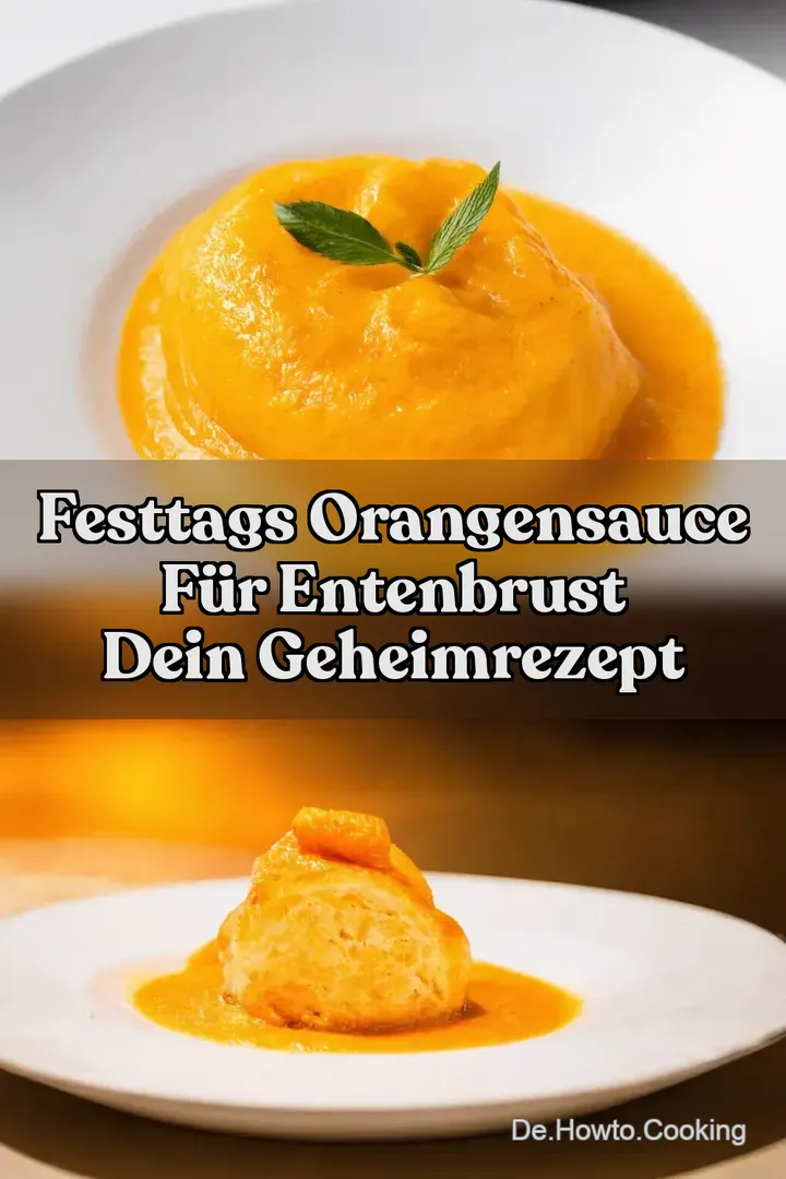 Festtags Orangensauce für Entenbrust Dein Geheimrezept