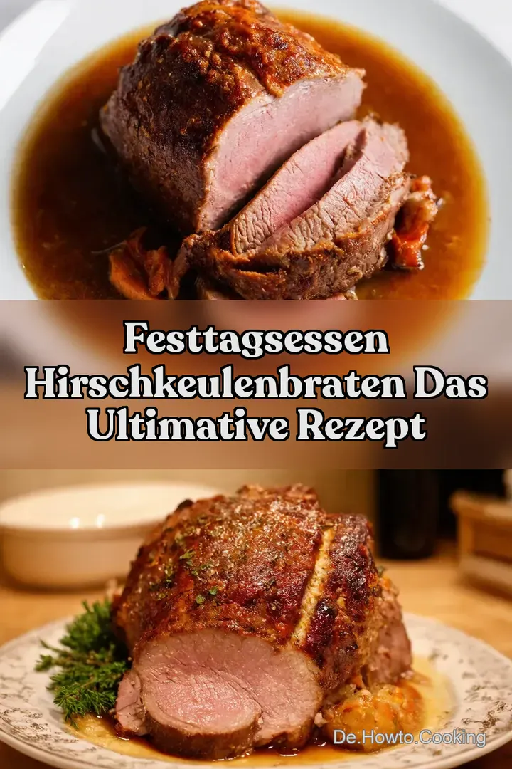 Festtagsessen Hirschkeulenbraten Das Ultimative Rezept