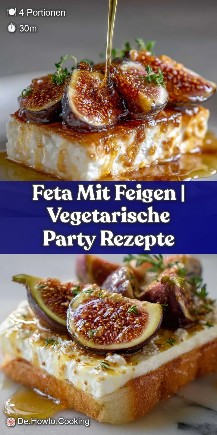Close-up of warm, creamy feta oozing slightly, topped with plump, juicy figs and a drizzle of golden honey. Irresistibly s...