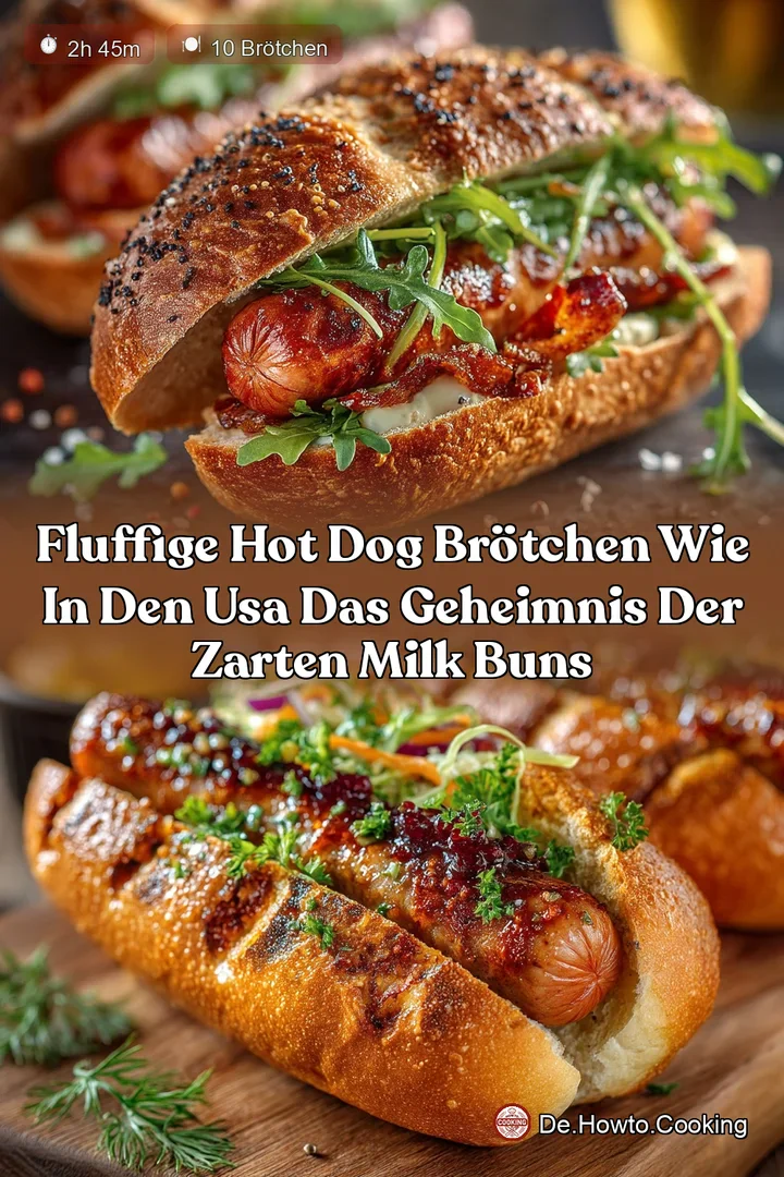 Fluffige Hot Dog Brötchen wie in den USA Das Geheimnis der zarten Milk Buns
