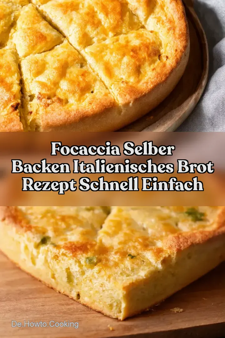 Focaccia Selber Backen Italienisches Brot Rezept Schnell Einfach