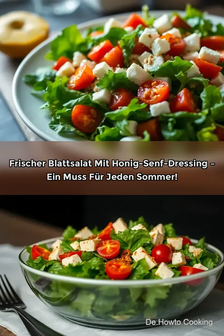 Frischer Blattsalat mit Honig-Senf-Dressing &ndash; Ein Muss f&uuml;r jeden Sommer!
