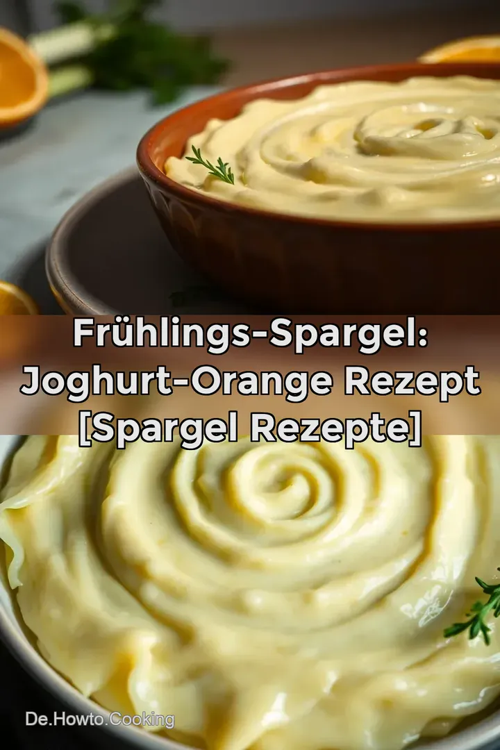 Fr&uuml;hlings-Spargel: Joghurt-Orange Rezept [Spargel Rezepte]