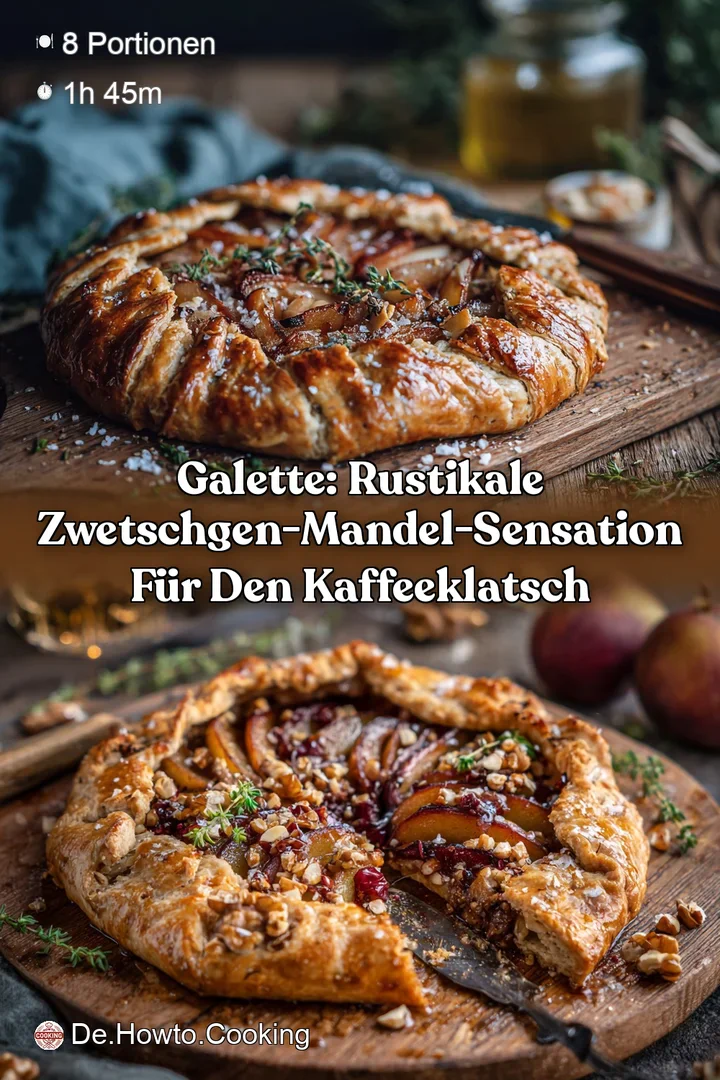 Galette: Rustikale Zwetschgen-Mandel-Sensation f&uuml;r den Kaffeeklatsch