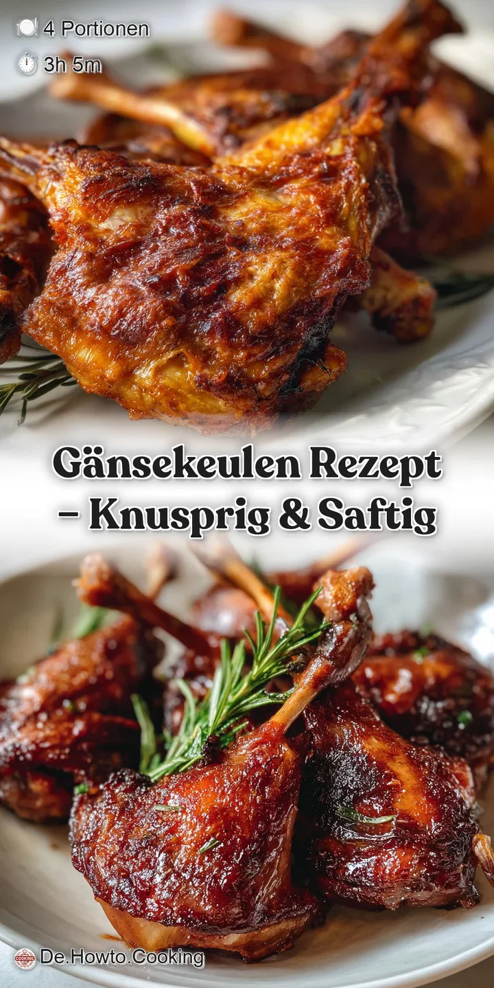 Close-up of deeply browned goose skin, glistening and blistered, promising intensely savory flavor. A tantalizing peek at ...