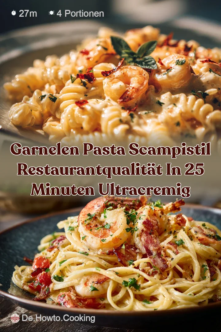 Garnelen Pasta ScampiStil RestaurantQualit&auml;t in 25 Minuten ultracremig