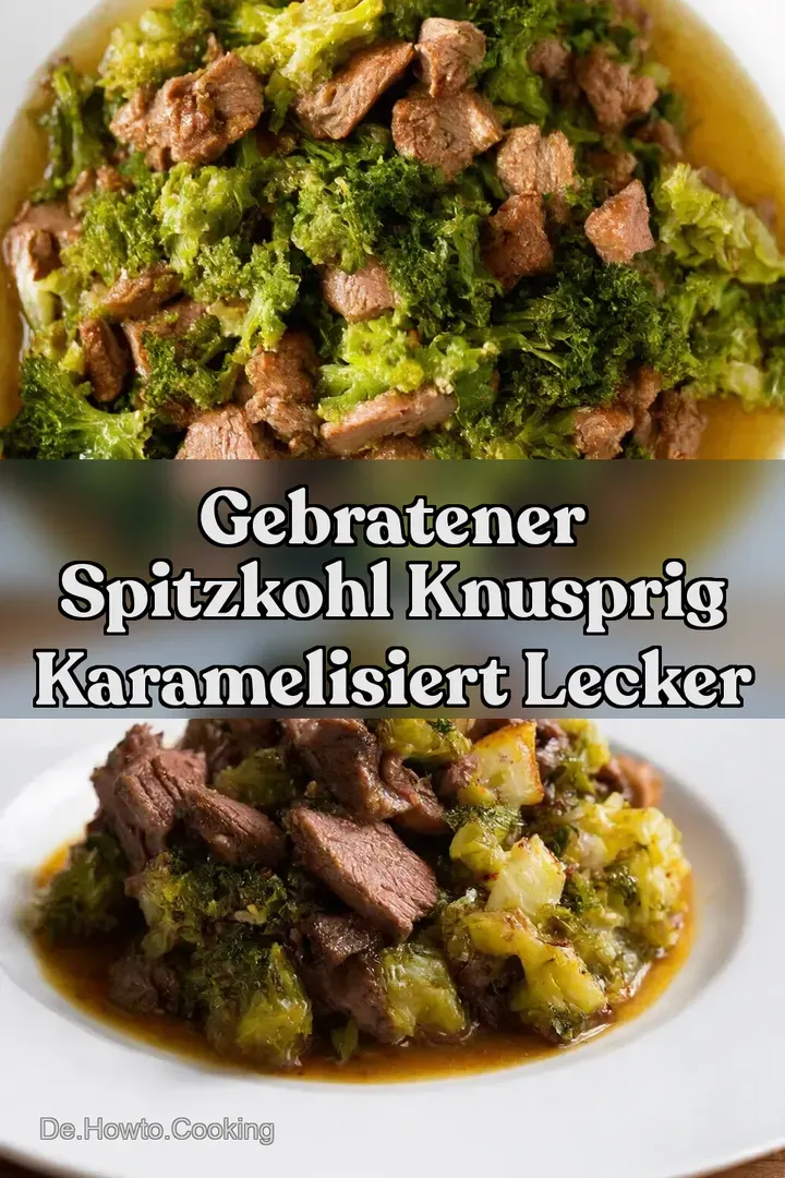 Gebratener Spitzkohl Knusprig Karamelisiert Lecker