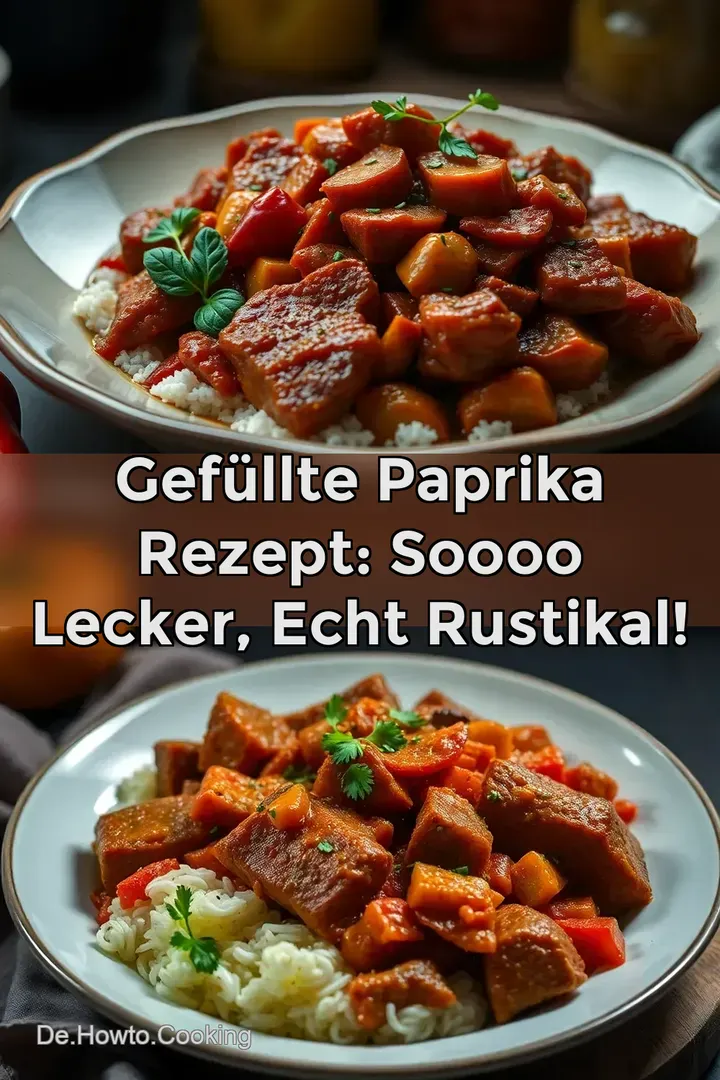 Gef&uuml;llte Paprika Rezept: Soooo Lecker Echt Rustikal!